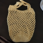 Crochet Market String Bag - Yellow